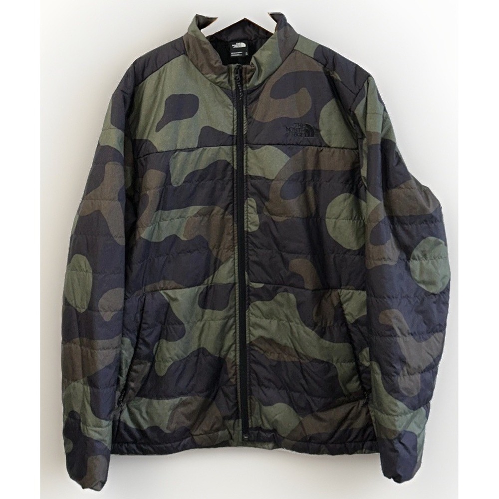 Mens The North Face Bombay Camo‎ Jacket Sz XL Insulated EC